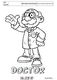 ingilizce boyama sayfaları